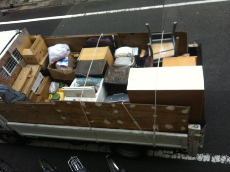 東京都杉並区での家具類を2トントラックで不用品回収