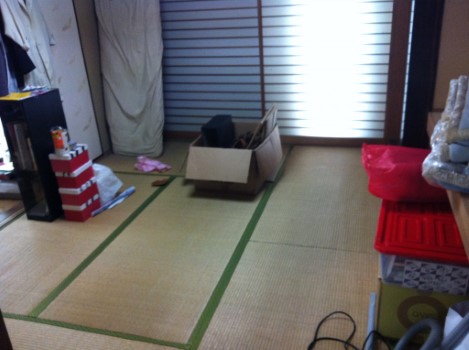 東京都狛江市の不用品回収前の和室お部屋