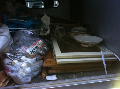 千葉県柏市での食器棚や物置などの不用品回収②