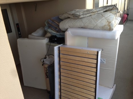 東京都中野区でのソファーベッド、冷蔵庫、洗濯機などの不用品回収