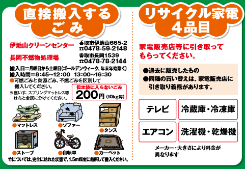 香取郡多古町のゴミ処理施設への直接搬入